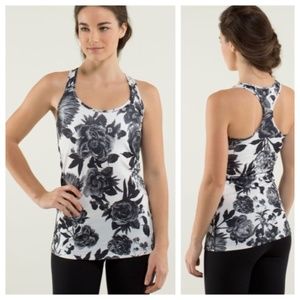 Lululemon Brisk Bloom cool racerback tank 8 EUC